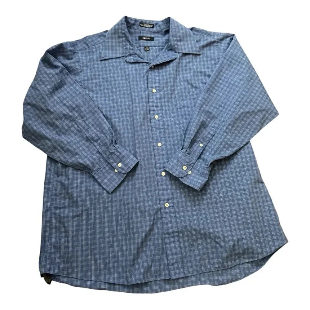 IZOD Men’s Plaid Shirt - Picture 1 of 4
